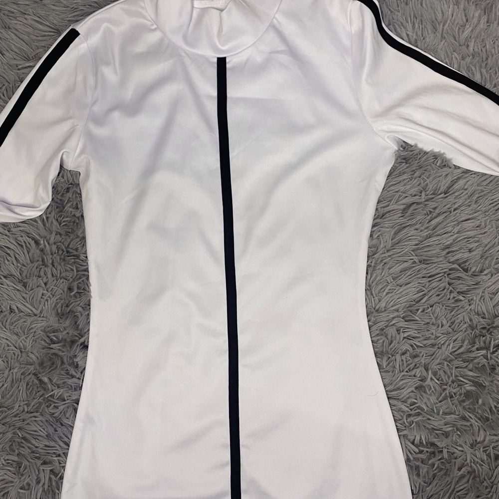 Black & White Long Sleeve Dress